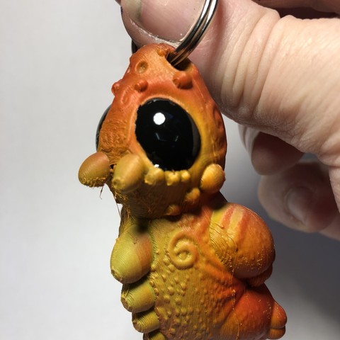 Dragon Keychain flop 3D Print Model