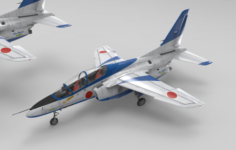 Kawasaki T-4 3D Model