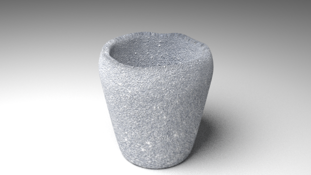 A glass of silver 3D Model