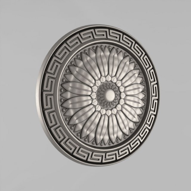 Carved rosettes decor 35 3D Model