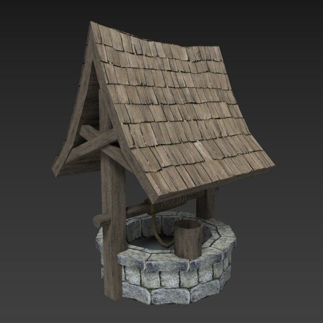 Medieval Well 3D Model