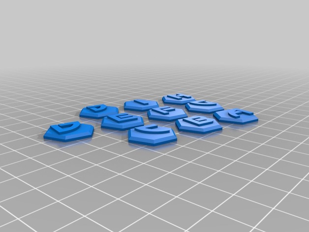 Warpath Strategic Asset Objective tokens 3D Print Model