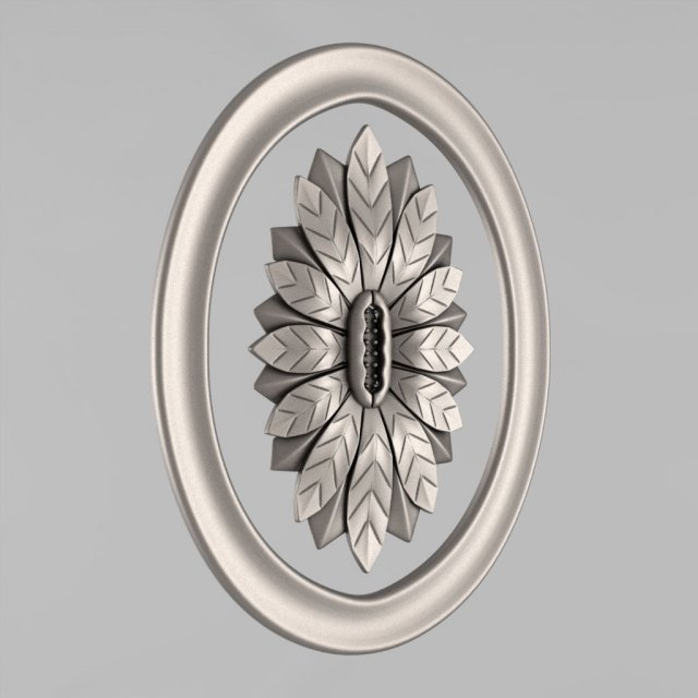 Carved rosettes decor 62 3D Model