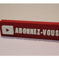 Youtube button 3D Print Model