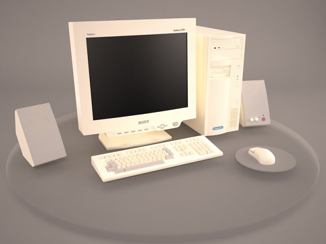 Old PC Compaq deskpro 6 3D Model