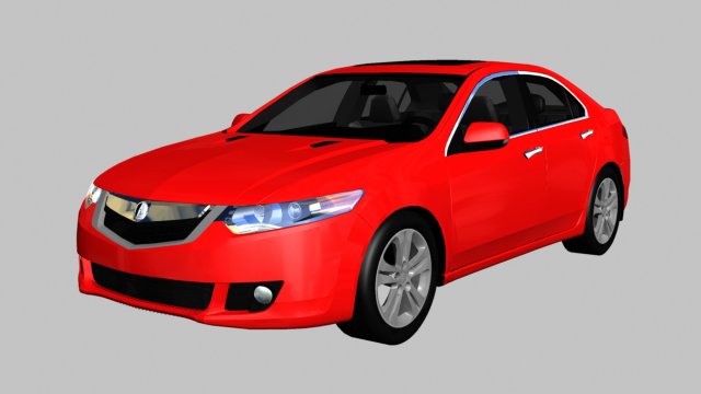 2010 Acura TSX V6 3D Model