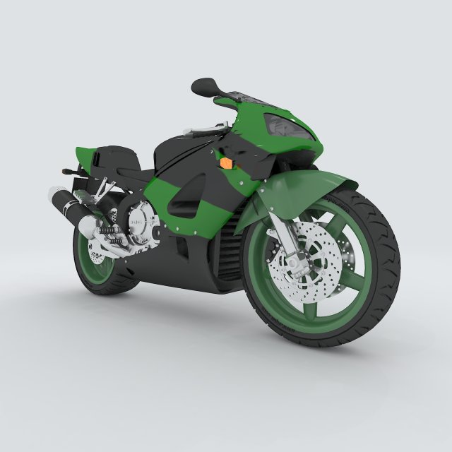 Vehicle Motorcycles D6463 3D Model