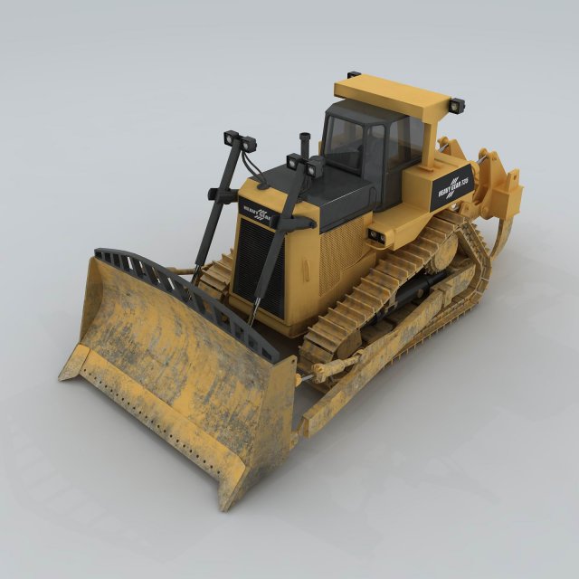 Transportation – bulldozer 02 3D Model