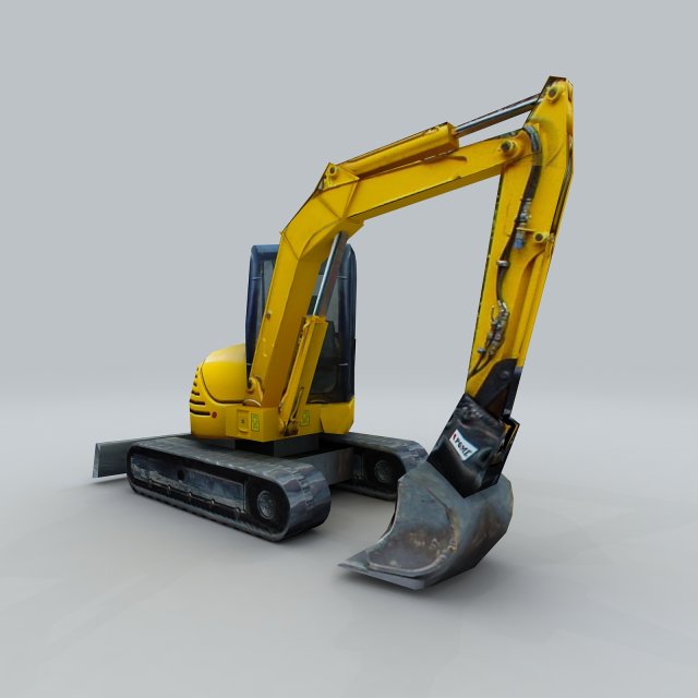 Vehicle – Excavator 03 3D Model