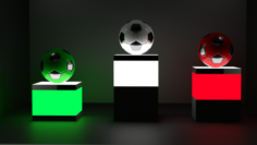 High-poly Football Ball 3D Model