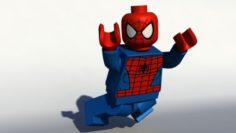 Lego Spiderman Rig 3D Model