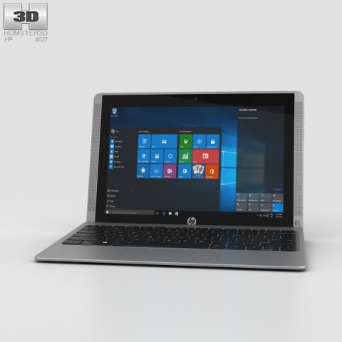 HP Pavilion x2 10t Turbo Silver 3D Model