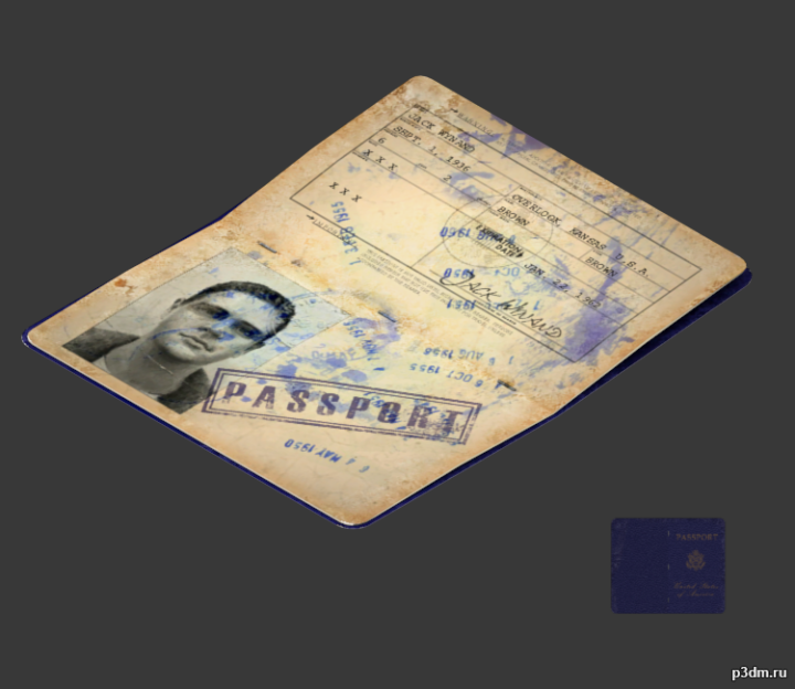 Passport 3D Model