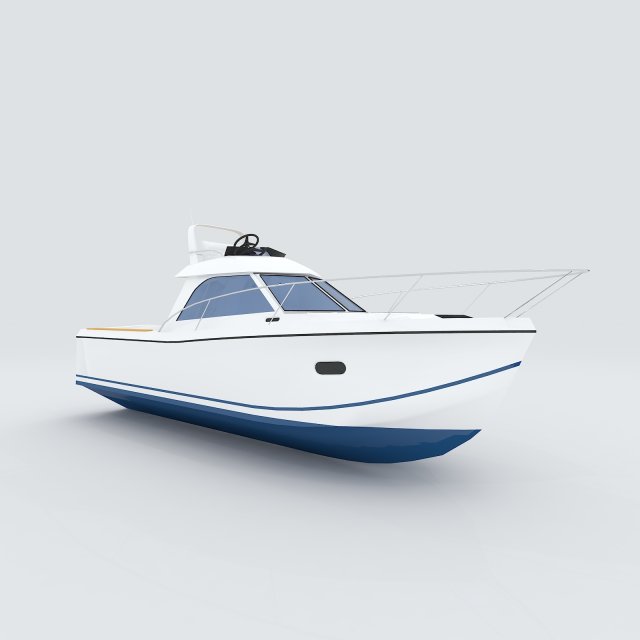 Vehicle Yacht 35601 3D Model