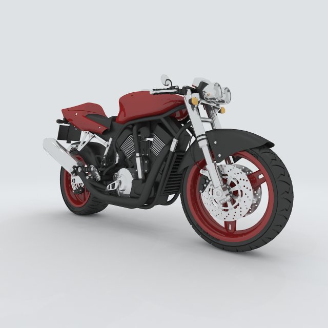 Vehicle Motorcycles D6452 3D Model