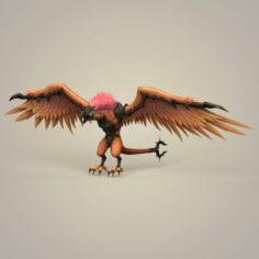 Fantasy Monster Bird 3D Model