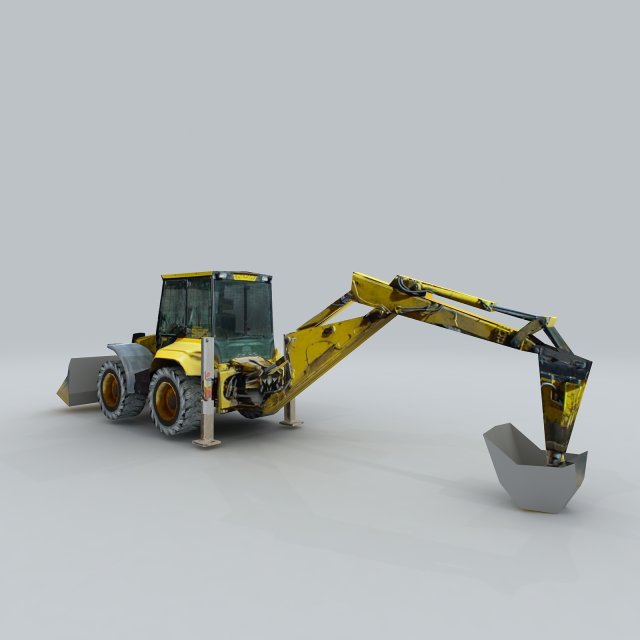 Vehicle – Excavator 04 3D Model