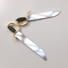 Butterfly Sword 3D Model