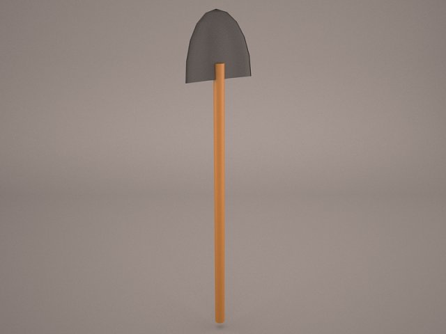 Garden Shovel 3D Model