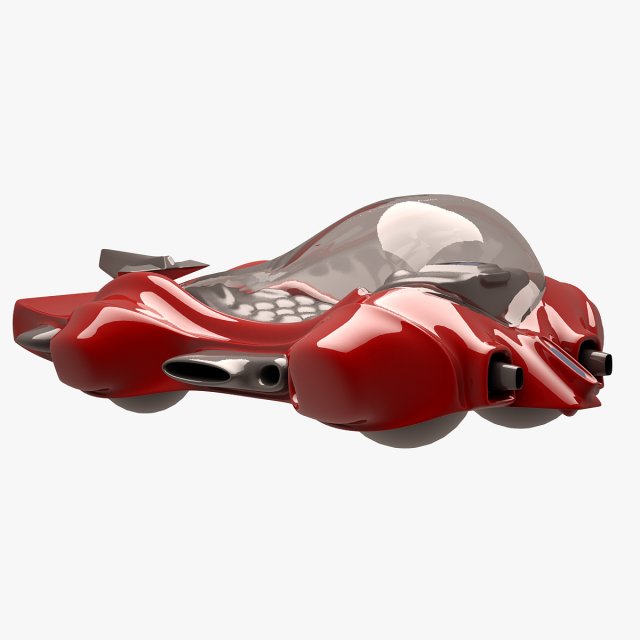 Car 01 Futuristic 3D Model