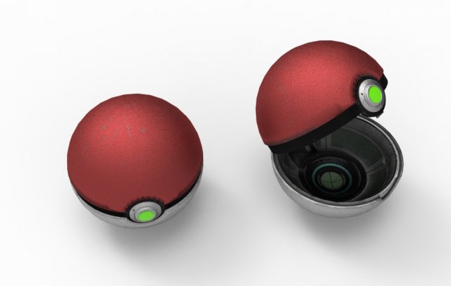 Pokeball 3D Model