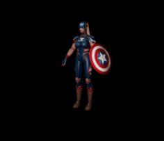 Captain america 3D Model