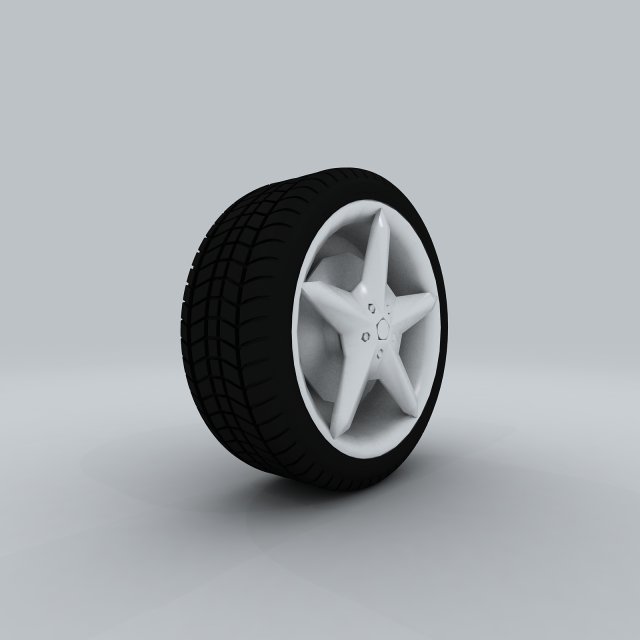 Vehicle – Tire Wheel 06 3D Model