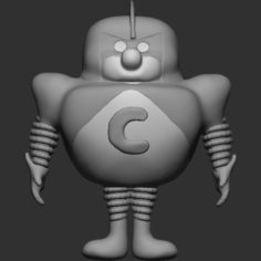 Coil Man 3D Print Model