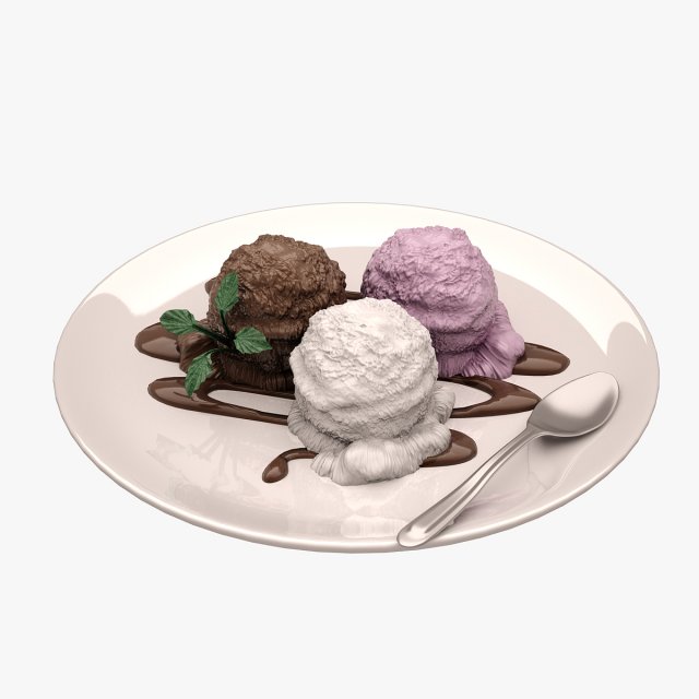 Ice Cream 01 3D Model