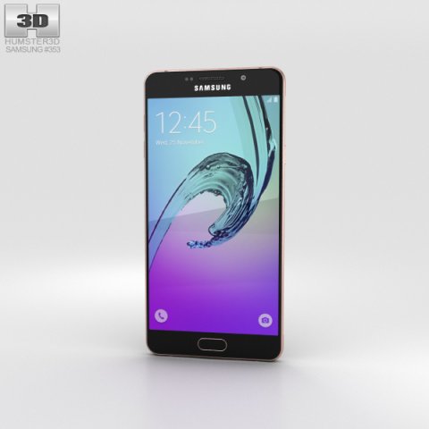 Samsung Galaxy A7 2016 Rose Gold 3D Model