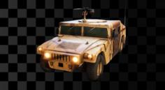 Humvee Military Vehicle Free 3D Model