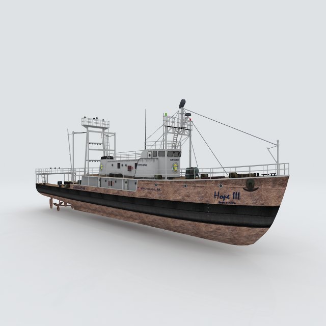 Vehicles – large passenger ship 09 3D Model