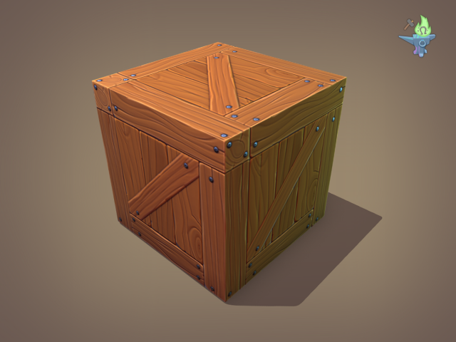 Wood Crate Free 3D Model
