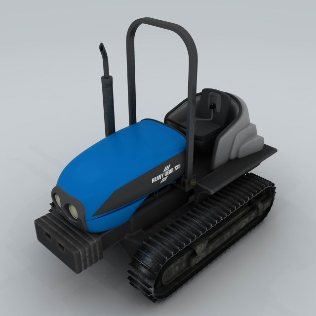 Transport tractor 4 3D Model