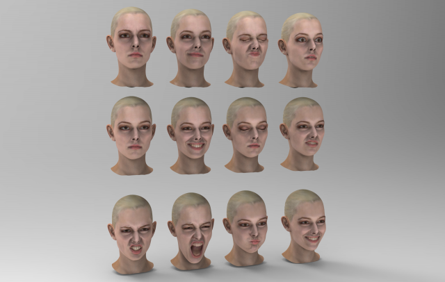 Girls head 3D Model