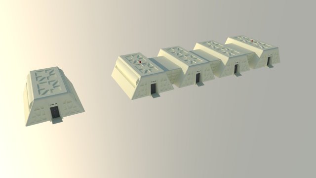 A small hangar 3D Model