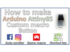 [HappyKeys] Instagram / Facebook Auto Scroller, Arduino Attiny85 Programmable Macro Key Instruction 3D Print Model