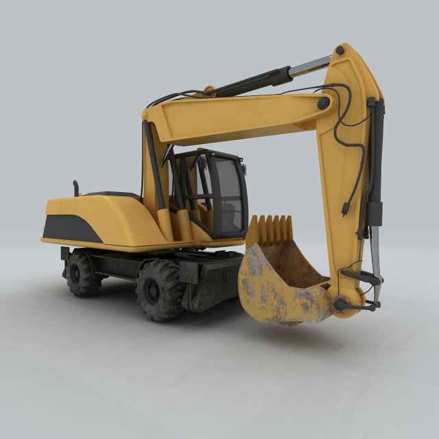 Vehicle – Excavator 3D Model