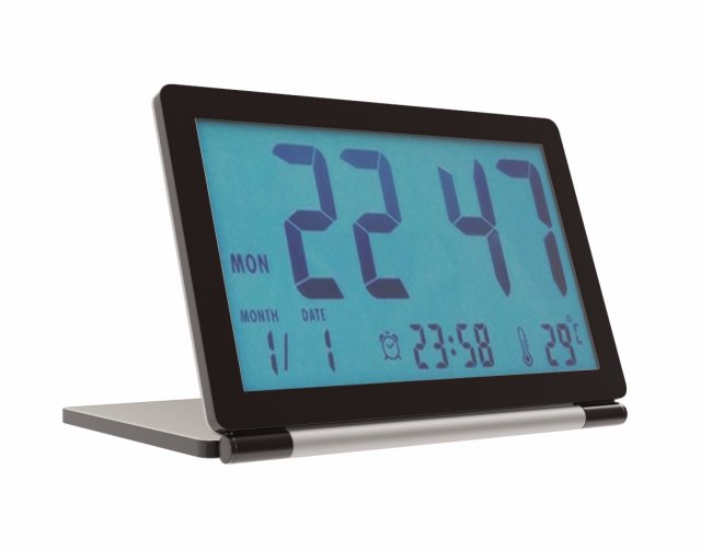 Pingenaneer Folding LCD Display Digital Travel Clock Desk 3D Model