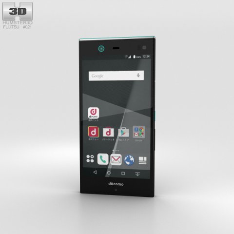 Fujitsu Arrows NX F-02H Black 3D Model