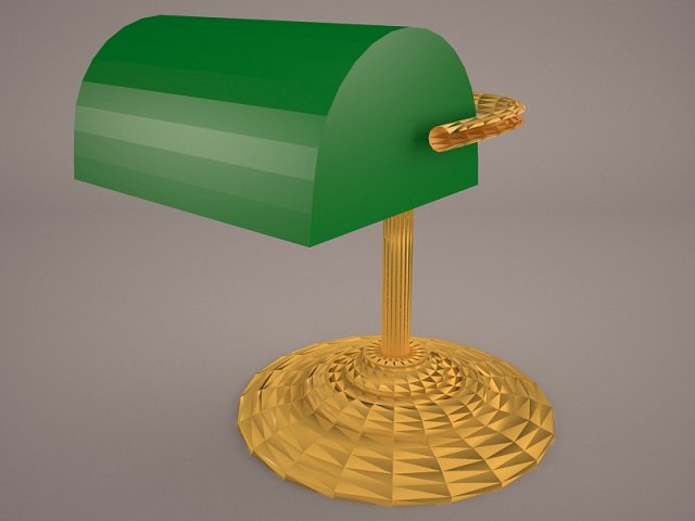 Banker Lamp 3D Model