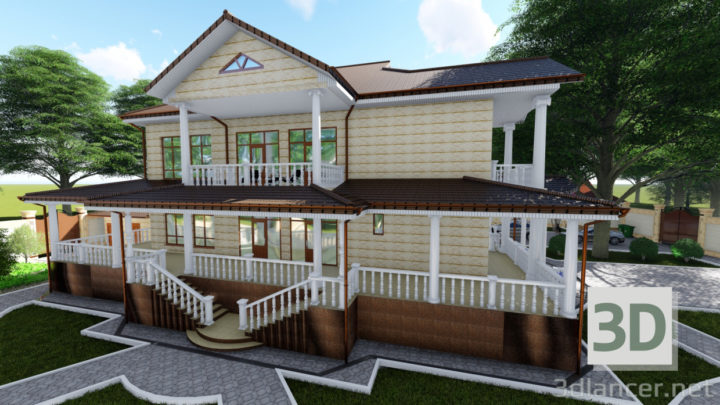 3D-Model 
Private house of 2 floors