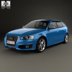 Audi S3 Sportback 2008 3D Model