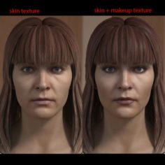 Woman head photorealistic female V3 3D Model