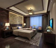 Bedroom – Chinese style-9435 3D Model