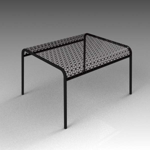 Hot Mesh stool 3D Model