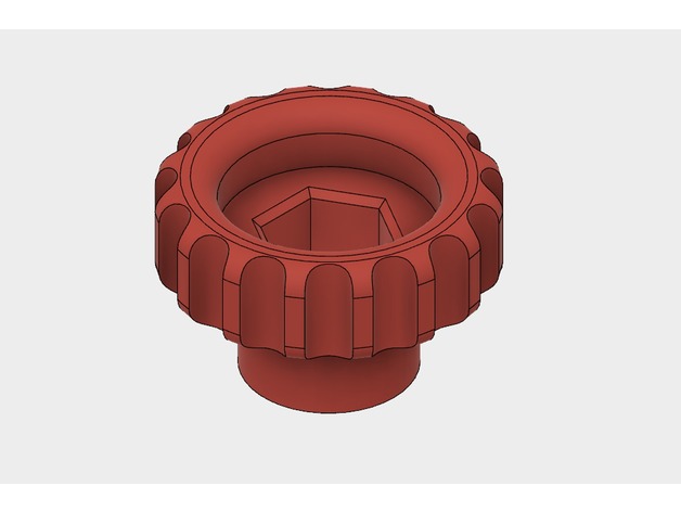 Knob to Hold a 1/4 inch bolt or nut. 3D Print Model