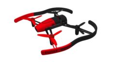 Parrot Bebop Drone Red 3D Model
