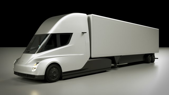 Tesla Semi Truck 3D Model
