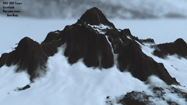 Snow mountain 3D Model